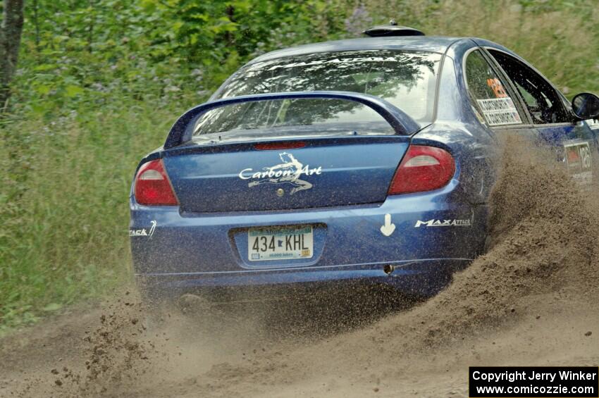 Don Coatsworth / Cody Coatsworth Dodge SRT-4 at a sharp left on SS3, Steamboat I.