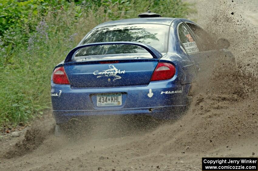 Don Coatsworth / Cody Coatsworth Dodge SRT-4 at a sharp left on SS3, Steamboat I.