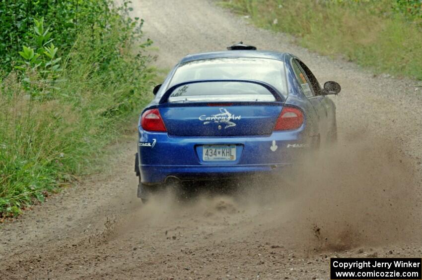 Don Coatsworth / Cody Coatsworth Dodge SRT-4 at a sharp left on SS3, Steamboat I.