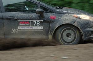 Dave Wallingford / Leanne Junnila Ford Fiesta at a sharp left on SS6, Steamboat II.