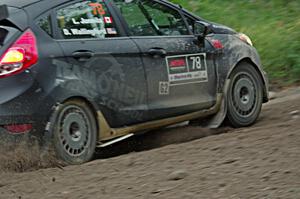 Dave Wallingford / Leanne Junnila Ford Fiesta at a sharp left on SS6, Steamboat II.