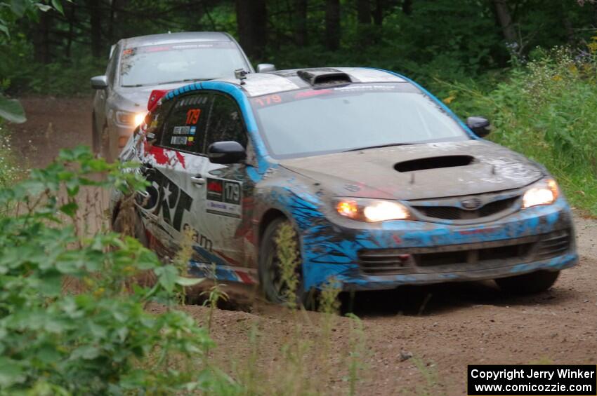 Dennis Romero / Jose Maria Rodriguez Subaru WRX STi and Travis Nease / Krista Skucas Subaru WRX STi on SS6, Steamboat II.