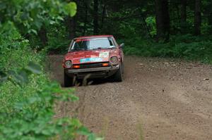 Greg Healey / Phil Barnes Datsun 280Z at a sharp left on SS6, Steamboat II.