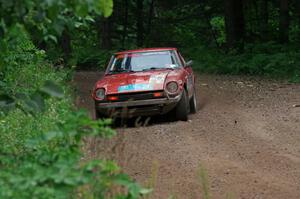 Greg Healey / Phil Barnes Datsun 280Z at a sharp left on SS6, Steamboat II.