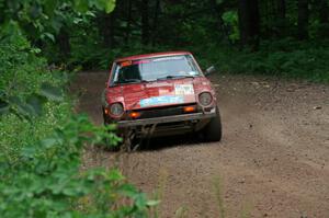 Greg Healey / Phil Barnes Datsun 280Z at a sharp left on SS6, Steamboat II.