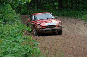 Greg Healey / Phil Barnes Datsun 280Z at a sharp left on SS6, Steamboat II.