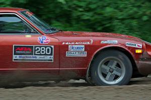 Greg Healey / Phil Barnes Datsun 280Z at a sharp left on SS6, Steamboat II.