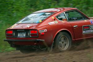 Greg Healey / Phil Barnes Datsun 280Z at a sharp left on SS6, Steamboat II.