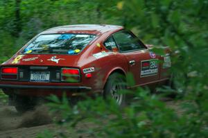 Greg Healey / Phil Barnes Datsun 280Z at a sharp left on SS6, Steamboat II.