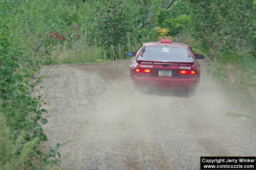 Al Dantes, Jr. / Brandon Snyder Mazda RX-7 Turbo on SS6, Steamboat II.