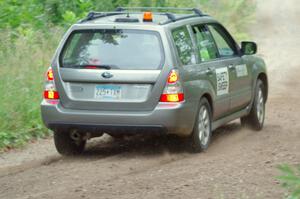 Safety Sweep at a sharp left on SS6, Steamboat II.