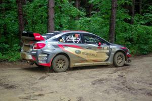 Travis Pastrana / Robbie Durant Subaru WRX STi transits the canceled SS7, Heart Lake.