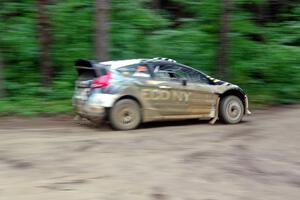 Barry McKenna / Leon Jordan Ford Fiesta transits the canceled SS7, Heart Lake.