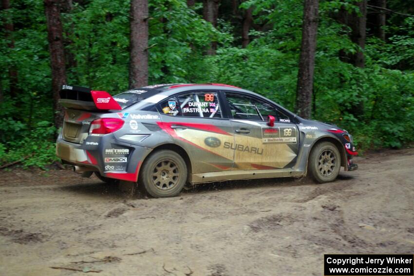 Travis Pastrana / Robbie Durant Subaru WRX STi transits the canceled SS7, Heart Lake.