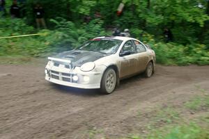 Matt Coatsworth / Ben Anderson Dodge SRT-4 comes through the VIP spectator corner on SS8, Perkins Road.