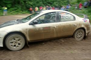 Matt Coatsworth / Ben Anderson Dodge SRT-4 comes through the VIP spectator corner on SS8, Perkins Road.