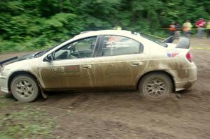 Matt Coatsworth / Ben Anderson Dodge SRT-4 comes through the VIP spectator corner on SS8, Perkins Road.