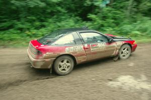 Tret West / Brandon Reinhardt Eagle Talon comes through the VIP spectator corner on SS8, Perkins Road.