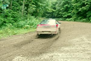 Tret West / Brandon Reinhardt Eagle Talon comes through the VIP spectator corner on SS8, Perkins Road.