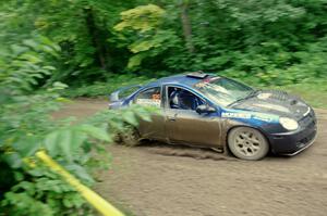 Don Coatsworth / Cody Coatsworth Dodge SRT-4 comes through the VIP spectator corner on SS8, Perkins Road.