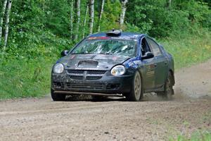 Don Coatsworth / Cody Coatsworth Dodge SRT-4 at speed on SS9, Sawmill Lake.