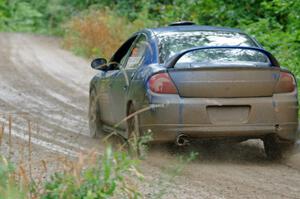 Don Coatsworth / Cody Coatsworth Dodge SRT-4 at speed on SS9, Sawmill Lake.