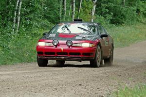 Tret West / Brandon Reinhardt Eagle Talon at speed on SS9, Sawmill Lake.