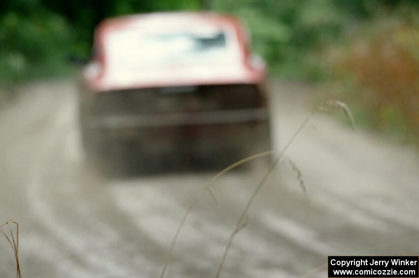 Greg Healey / Phil Barnes Datsun 280Z at speed on SS9, Sawmill Lake.