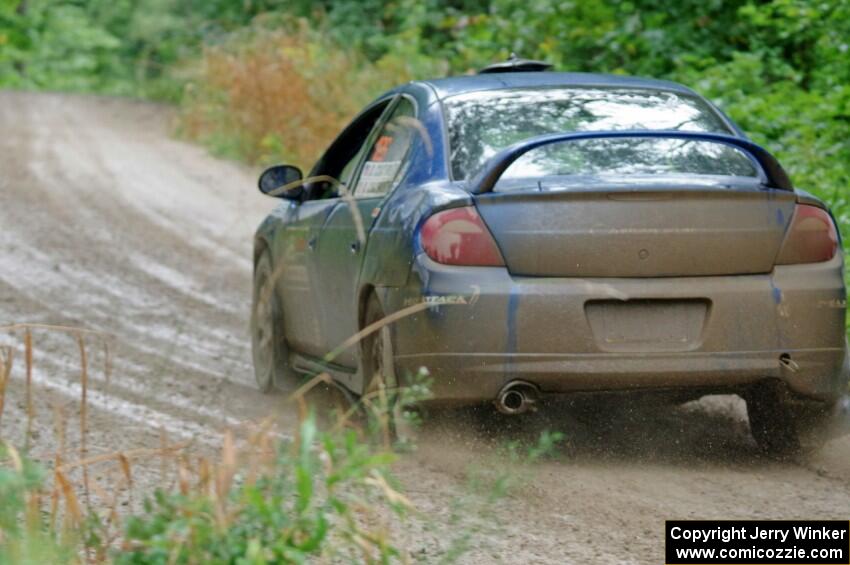 Don Coatsworth / Cody Coatsworth Dodge SRT-4 at speed on SS9, Sawmill Lake.