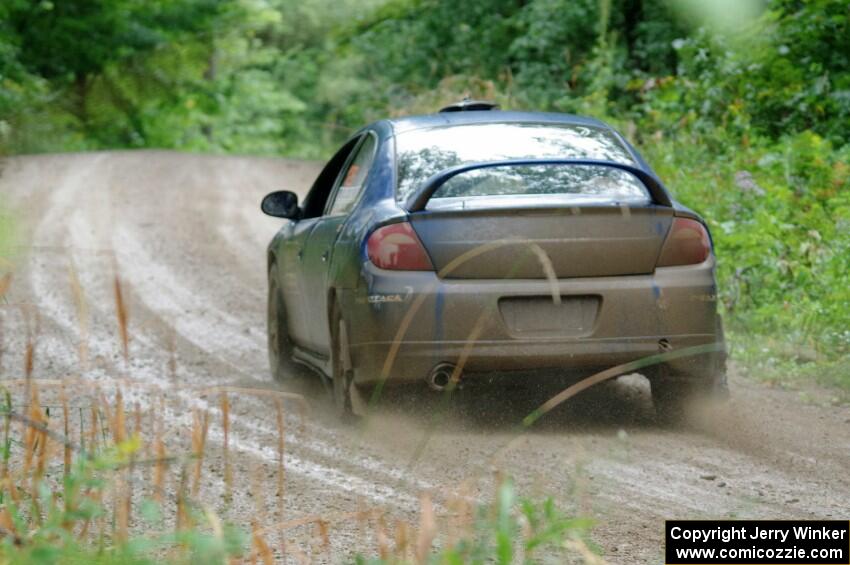 Don Coatsworth / Cody Coatsworth Dodge SRT-4 at speed on SS9, Sawmill Lake.