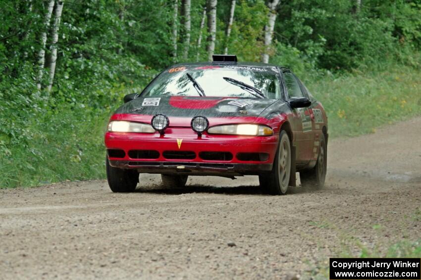 Tret West / Brandon Reinhardt Eagle Talon at speed on SS9, Sawmill Lake.