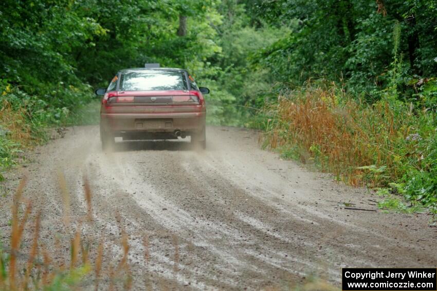 Tret West / Brandon Reinhardt Eagle Talon at speed on SS9, Sawmill Lake.