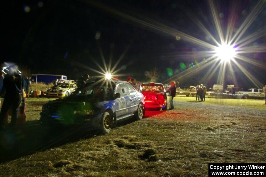 Nate Ellis / Elliott Sherwood Subaru Impreza 2.5RS at Sidnaw service.