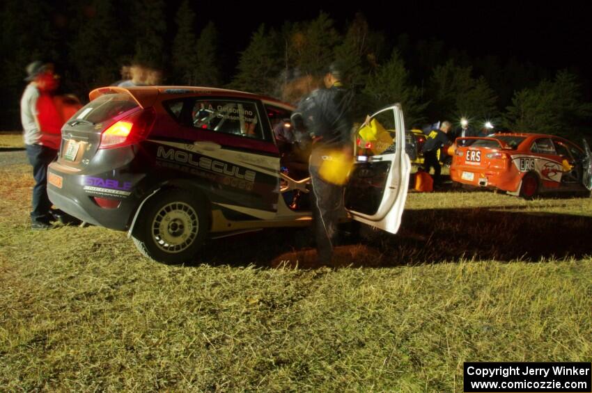 Keanna Erickson-Chang / Alex Gelsomino Ford Fiesta at Sidnaw service.