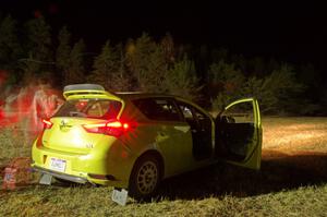 Alex Ribner / Brad Legris Toyota Corolla iM prepares to leave Sidnaw service.