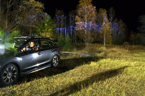 The Green APU team had a laser lightshow that shone on the nearby trees.