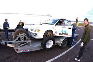 Henry Krolikowski / Cindy Krolikowski Subaru Impreza leaves the trailer for parc expose in L'Anse.