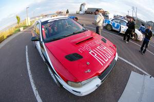 Brad Hayosh / Molly Disend Subaru Impreza leaves the trailer for parc expose in L'Anse.