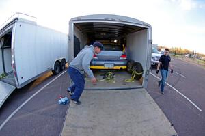 Mike Erickson / Jake Good Mitsubishi Lancer leaves the trailer for parc expose in L'Anse.
