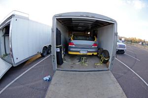 Mike Erickson / Jake Good Mitsubishi Lancer leaves the trailer for parc expose in L'Anse.