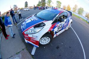 Piotr Fetela / Dominik Jozwiak Ford Fiesta at parc expose in L'Anse.