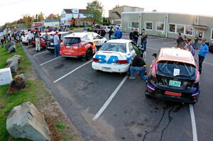 Three cars at parc expose in L'Anse.