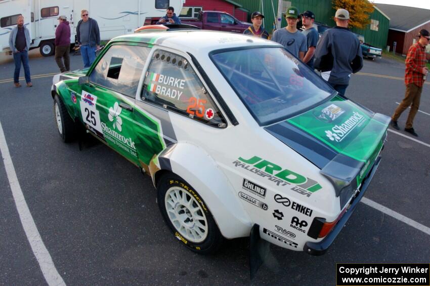 Seamus Burke / Martin Brady Ford Escort Mk. II  at parc expose in L'Anse.