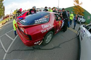 Al Dantes, Jr. / Brandon Snyder Mazda RX-7 Turbo at parc expose in L'Anse.