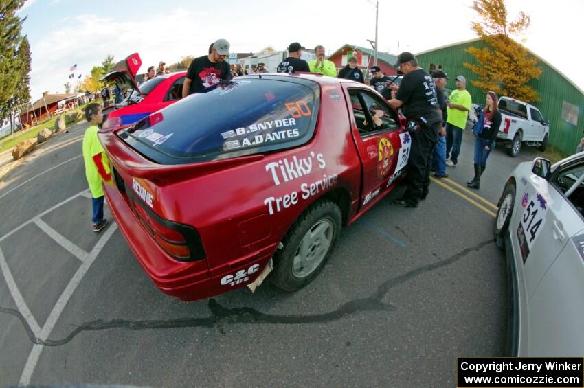 Al Dantes, Jr. / Brandon Snyder Mazda RX-7 Turbo at parc expose in L'Anse.