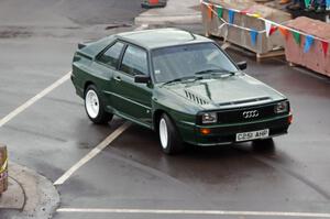 A classic Audi Sport Quattro does a run of the course.