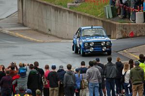 Hannu Mikkola does a run of the course in his classic Ford Escort Mk. II.