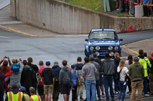 Hannu Mikkola does a run of the course in his classic Ford Escort Mk. II.