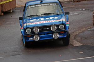 Hannu Mikkola does a run of the course in his classic Ford Escort Mk. II.