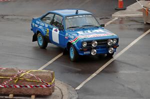 Hannu Mikkola does a run of the course in his classic Ford Escort Mk. II.